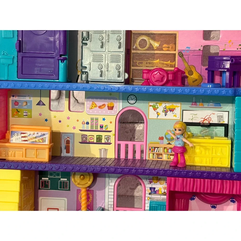 Polly Pocket Pollyville Mighty Middle School Figure Play Set Only Mattel 2020